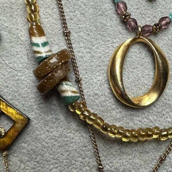 Lot of 9 Boho Southwestern Stone Turquoise Tribal Necklaces Very Unique Genuine - Picture 6 of 12